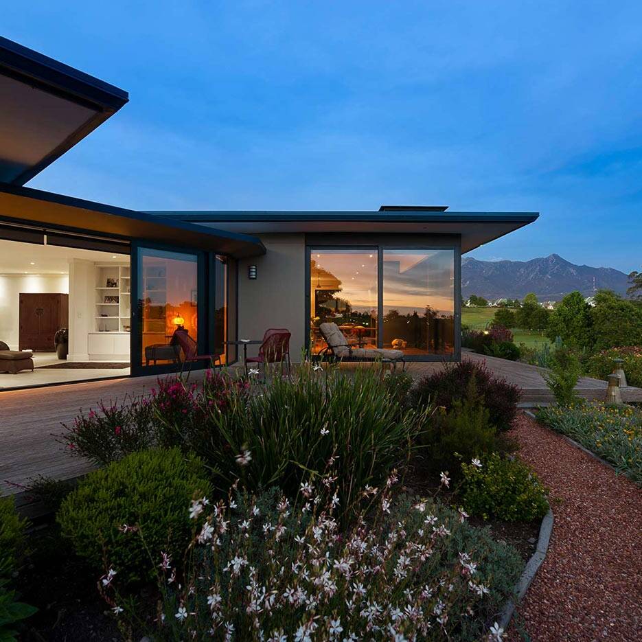 Twilight landscape architecture at George, South Africa