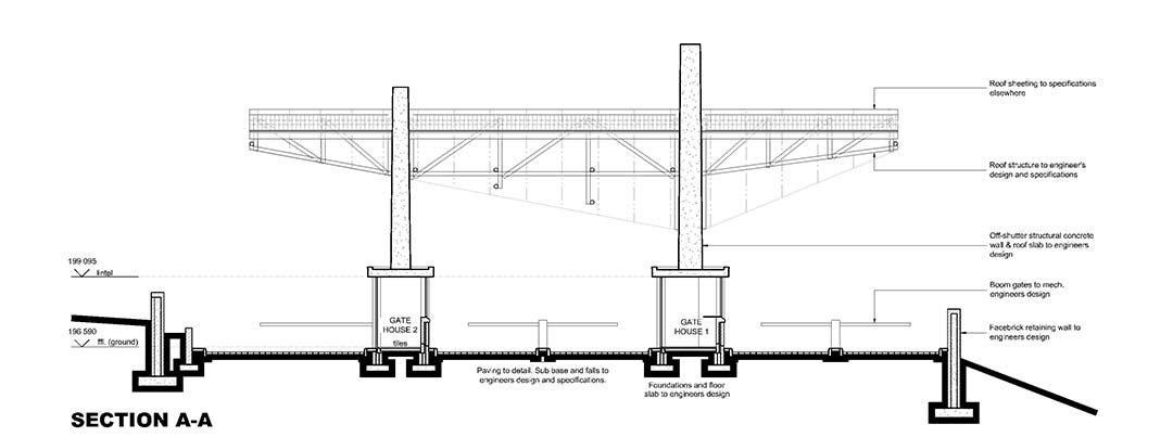 Public-realm gateway for SANParks at Storms River Mouth, Tsitsikamma.