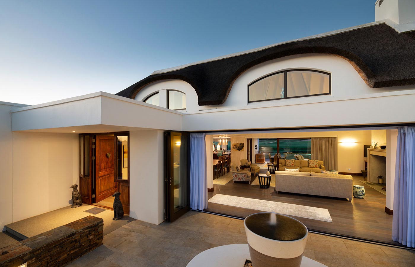 Back facade, luxury villa in the Garden Route.