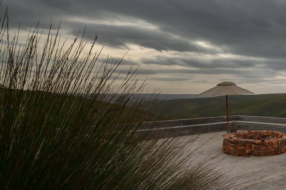 The deck at Lehele Lodge, garden Route, South Africa