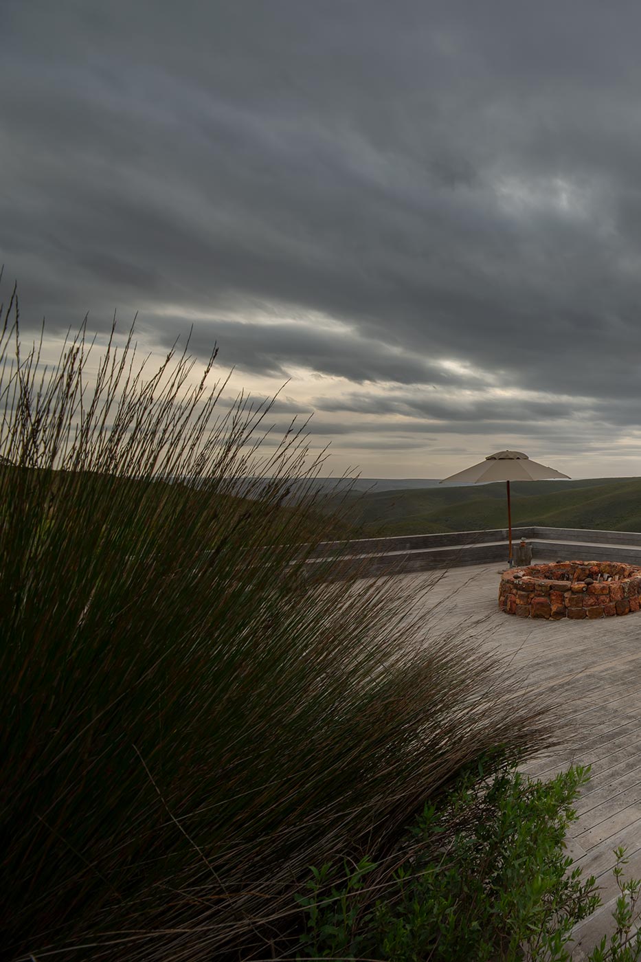 The deck at Lehele Lodge, garden Route, South Africa